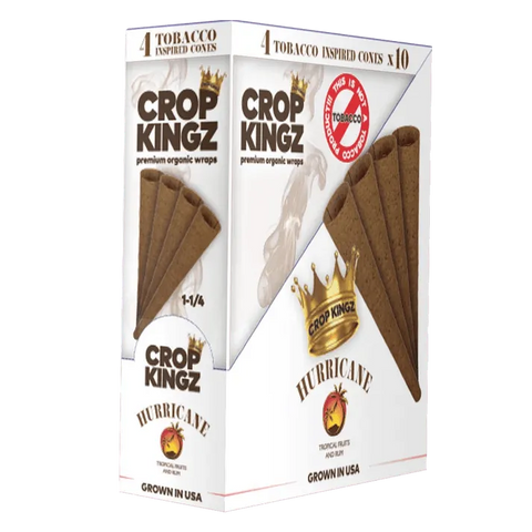 Crop Kingz Pre-rolled Cones 1¼ Size 84mm - Hemp - 40 Count - The Supply Joint