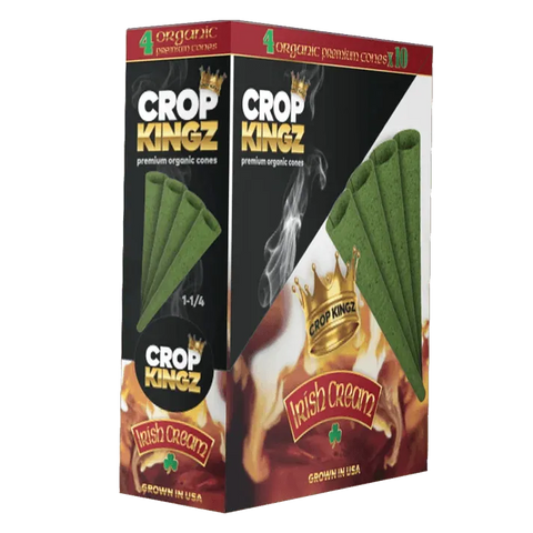 Crop Kingz Pre-rolled Cones 1¼ Size 84mm - Organic Hemp - 40 Count - The Supply Joint