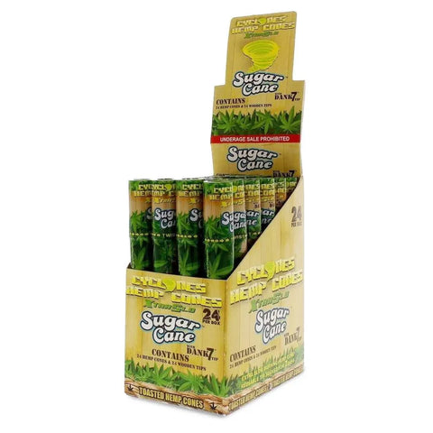 Cyclones Extra Slow Hemp Pre-rolled Cones With Tips - 24 Count - The Supply Joint