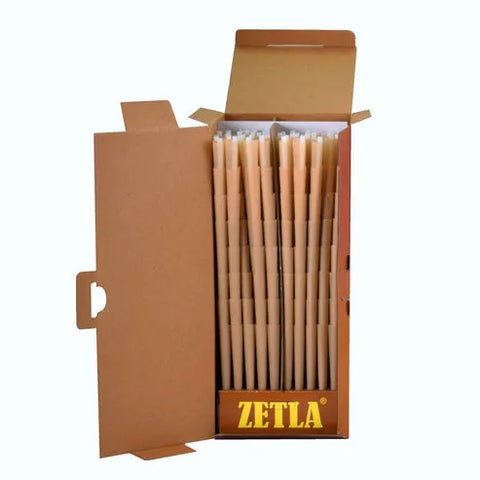 Zetla 109 mm x 26 mm Pre Rolled Cones Brown King Size Deluxe - 800 Count
