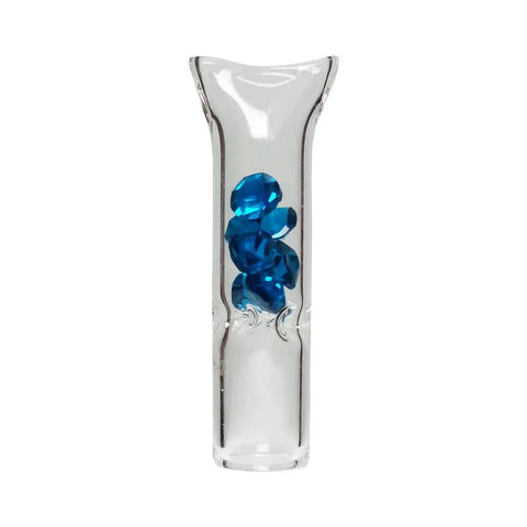 Diamond 12mm Clear Glass Flat Mouth Filter Tips - 48 Count - The Supply Joint