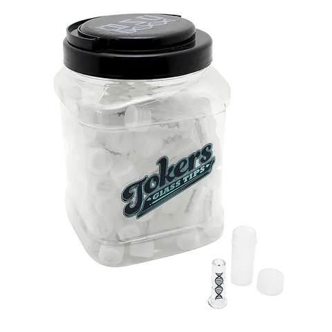 Dna Glass Tokers Clear Glass Tips - 75 Count - The Supply Joint