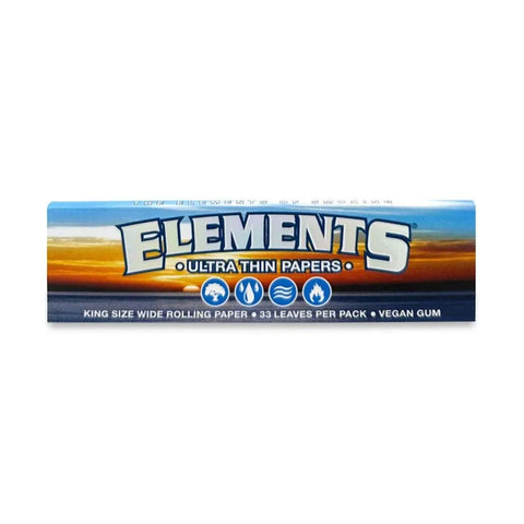 Elements King Size Wide Ultra Thin Rolling Papers - 50 Pack - The Supply Joint
