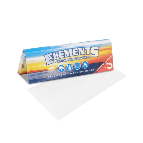 Elements Ultra Thin 1 1/4 Rice Rolling Papers - 25 Pack - The Supply Joint