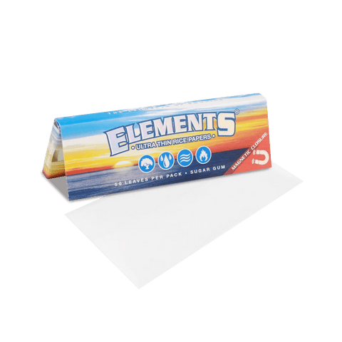 Elements Ultra Thin 1 1/4 Rice Rolling Papers - 25 Pack - The Supply Joint 