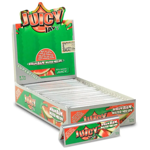 Juicy Jays 1 1/4 Superfine Flavored Hemp Rolling Papers - 24 Pack - The Supply Joint