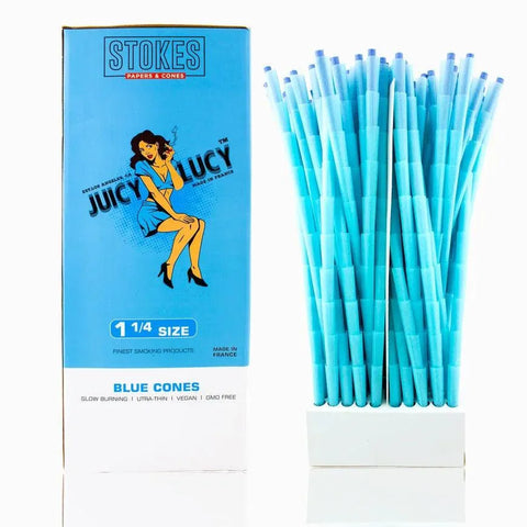 Juicy Lucy 1 1/4 Blue Cones - 1000 Count - The Supply Joint
