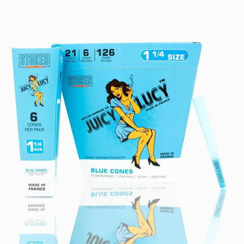 Juicy Lucy 1 1/4 Blue Cones 6 Pack - 21 Count - The Supply Joint