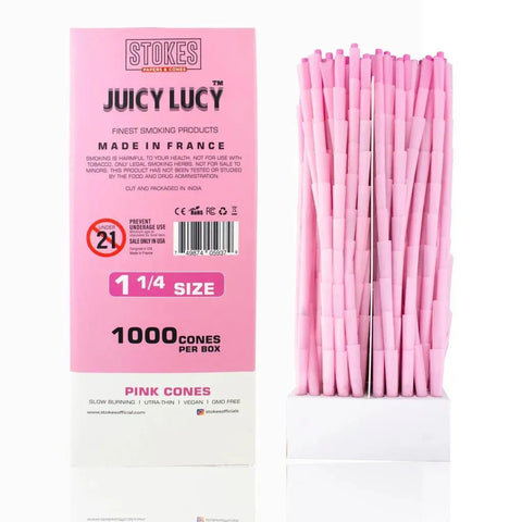 Juicy Lucy 1 1/4 Pink Cones -1000 Count - The Supply Joint
