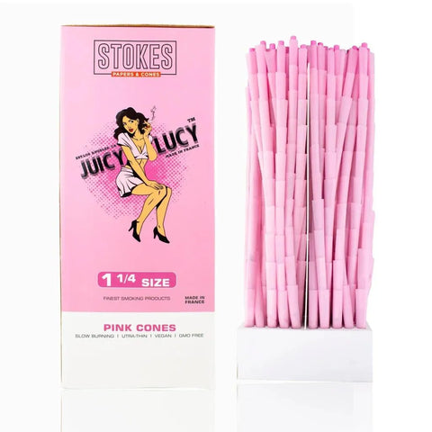 Juicy Lucy 1 1/4 Pink Cones -1000 Count - The Supply Joint