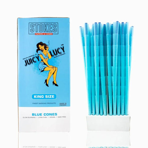 Juicy Lucy King Size Blue Cones - 800 Count - The Supply Joint