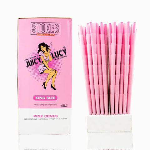 Juicy Lucy King Size Pink Cones - 800 Count - The Supply Joint