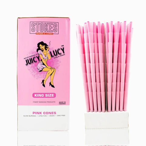 Juicy Lucy King Size Pink Cones - 800 Count - The Supply Joint 