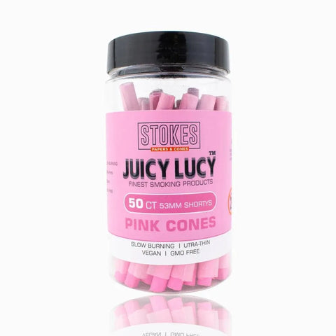 Juicy Lucy Pink Cones 53mm - 50 Count - The Supply Joint