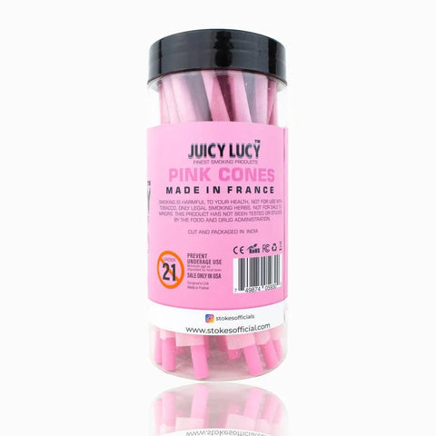 Juicy Lucy Pink Cones 98mm - 50 Count - The Supply Joint