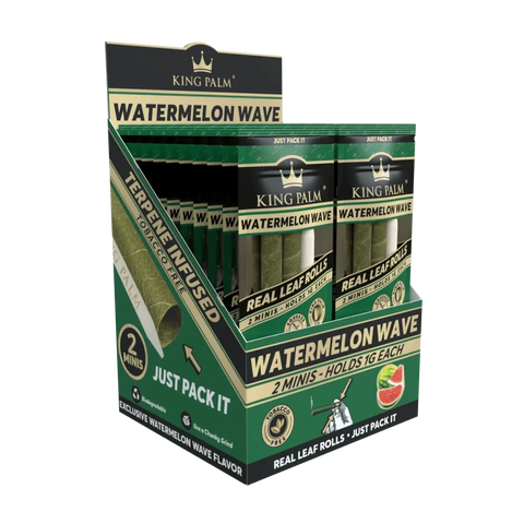 King Palm 2 Mini Rolls Display Box – 20 Count - The Supply Joint