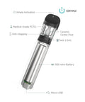 NORD TC CERAMIC - 1.0mL Visible Tank 300mAh Rechargeable Disposable Vape Pen - The Supply Joint 