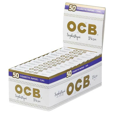 Ocb Sophistique 1 1/4 Rolling Papers With Tips - 50 Count - The Supply Joint 