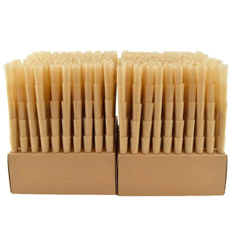 Raw Classic 1 1/4 Pre-rolled Cones 84mm - Unbleached Paper - 1000 Count - The Supply Joint