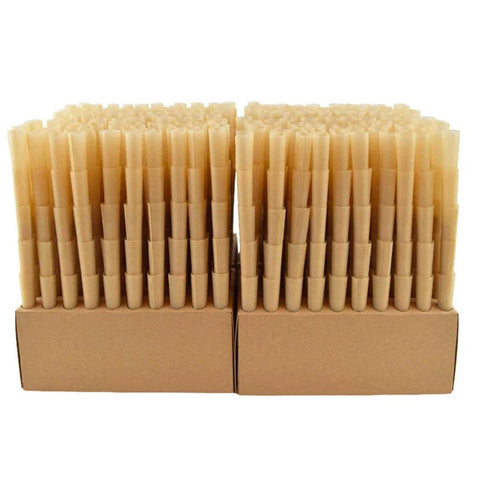 Raw Classic 1 1/4 Pre-rolled Cones 84mm - Unbleached Paper - 1000 Count - The Supply Joint 