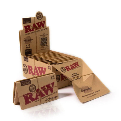 Raw Classic Artesano 1 1/4 Rolling Papers - 15 Pack - The Supply Joint 