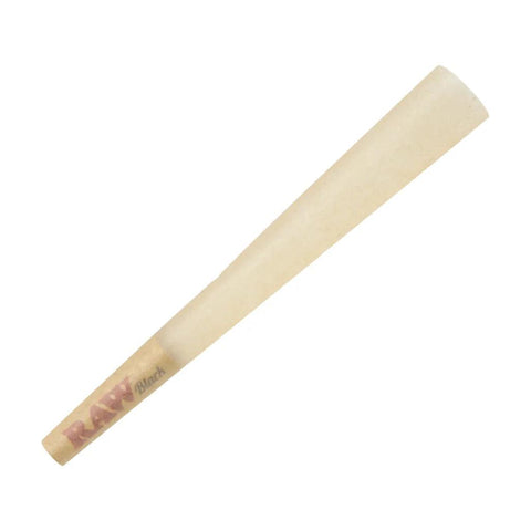 Raw Classic Black 1 1/4 Size Pre-rolled Cone 6 Pack - Unbleached Paper - 32 Packs - The Supply Joint 