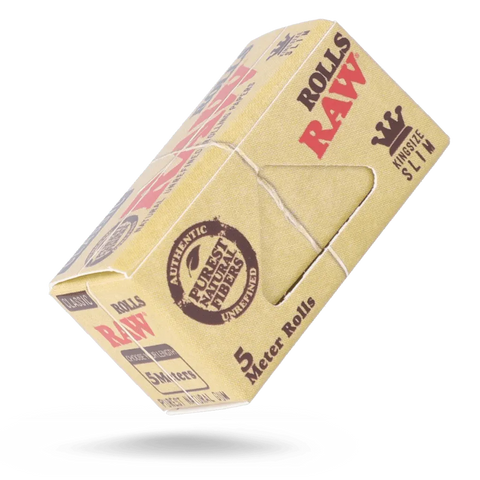 Raw Classic Paper Rolls King Size Slim - 5 Meters - 24 Pack - The Supply Joint