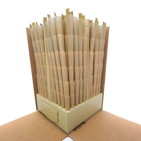 Raw Classic Single Size Pre-rolled Cones 70/24 Mm - Unbleached Paper - 600 Count - The Supply Joint