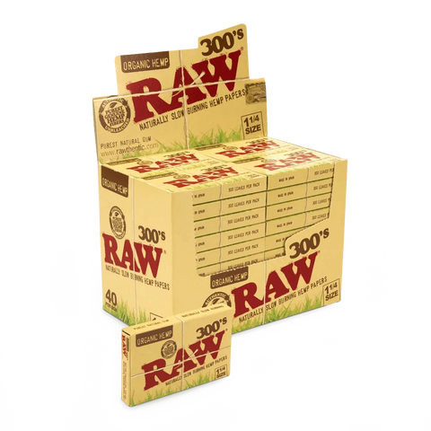 Raw Organic Creaseless 1 1/4 - 300's - 40 Pack - The Supply Joint