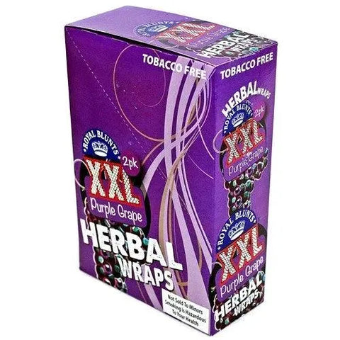 Royal Blunts Xxl Herbal Wraps Purple Grape - 25 Count - The Supply Joint