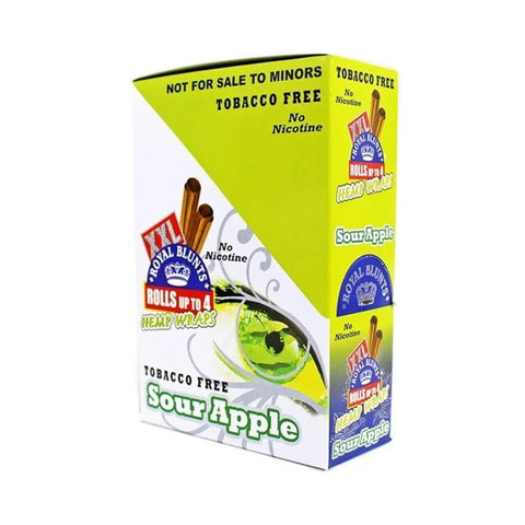 Royal Blunts Xxl Herbal Wraps Sour Apple - 25 Count - The Supply Joint 