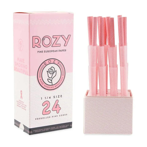 Rozy Pink 1 1/4 Size Pre-rolled Cones – 24 Count - The Supply Joint