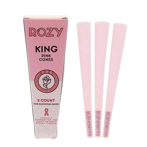 Rozy Pink King Size Pre-rolled Cones 3pk – 24 Count - The Supply Joint