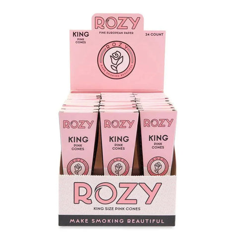Rozy Pink King Size Pre-rolled Cones 3pk – 24 Count - The Supply Joint