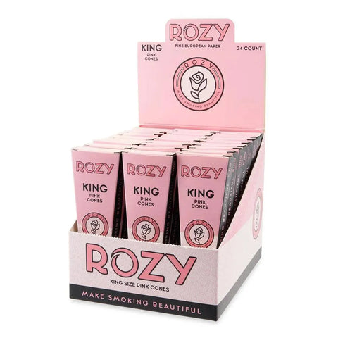 Rozy Pink King Size Pre-rolled Cones 3pk – 24 Count - The Supply Joint
