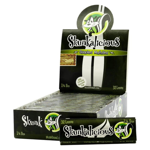 Skunk Brand 1 ¼” Skunkolated Mentholated Flavored Rolling Paper - 24 Pack - The Supply Joint 