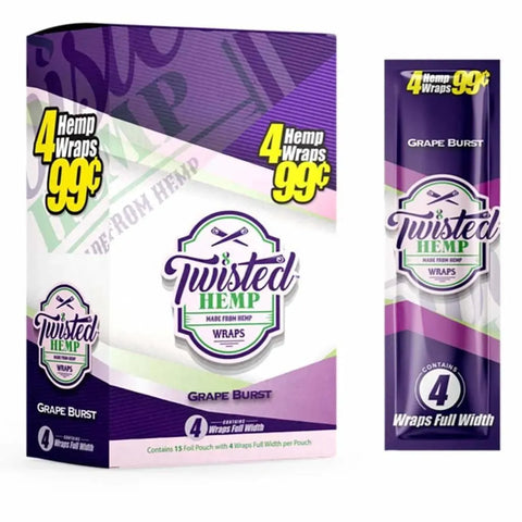 Twisted Hemp Wraps - 15 Count - The Supply Joint
