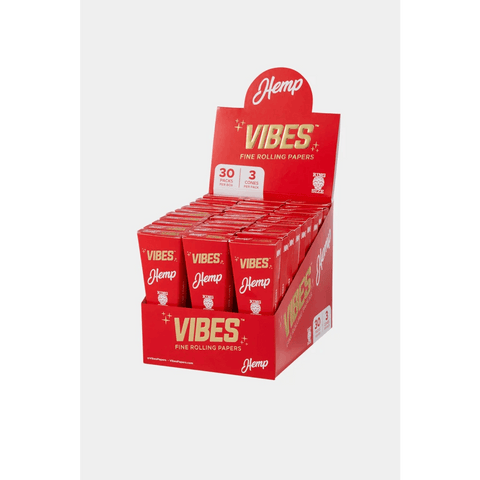 Vibes Cones Box - King Size 3 Pack - 30 Count - The Supply Joint 