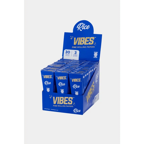 Vibes Cones Box - King Size 3 Pack - 30 Count - The Supply Joint