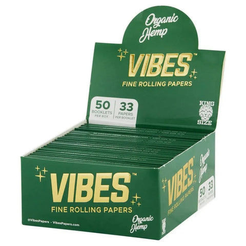 Vibes Papers Box - King Size Slim - 33 Count - The Supply Joint