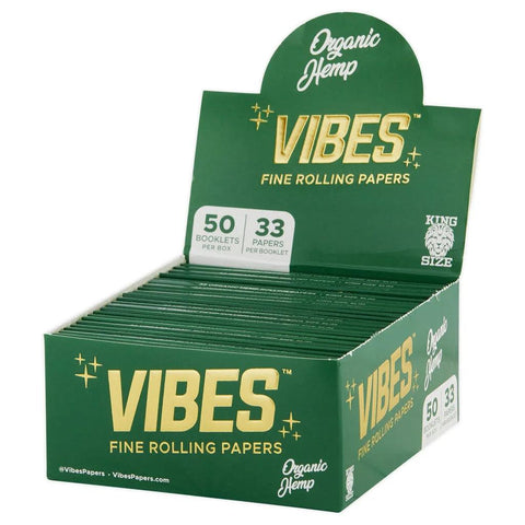Vibes Papers Box - King Size Slim - 33 Count - The Supply Joint 