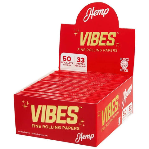 Vibes Papers Box - King Size Slim - 33 Count - The Supply Joint