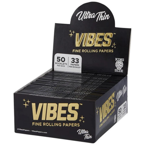 Vibes Papers Box - King Size Slim - 33 Count - The Supply Joint