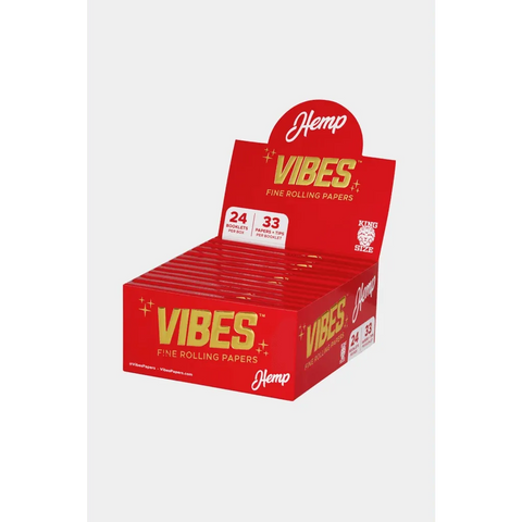 Vibes Papers Box - King Size Slim With Tips - 33 Count - The Supply Joint