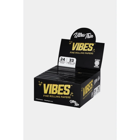 Vibes Papers Box - King Size Slim With Tips - 33 Count - The Supply Joint