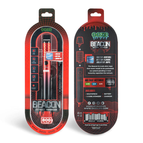 Ooze Beacon Extract Vaporizer C-Core 800 mAh - 24 Count Display - The Supply Joint