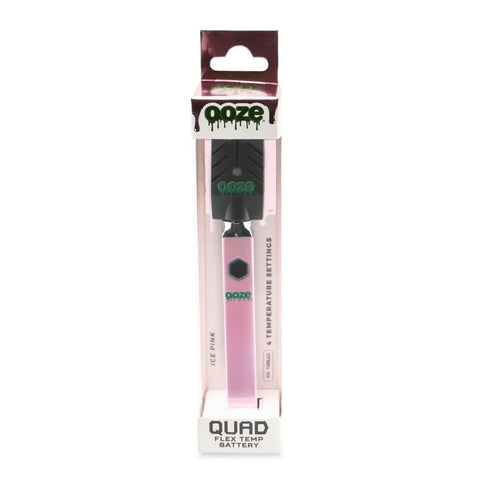 Ooze Quad 510 Thread 500 mAh Square Vape Pen Battery - 12 Count Display - The Supply Joint