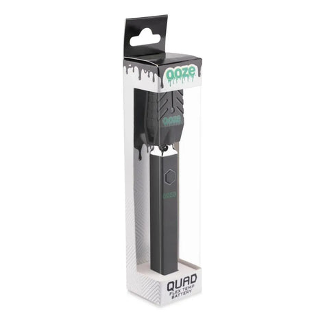 Ooze Quad 510 Thread 500 mAh Square Vape Pen Battery - 12 Count Display - The Supply Joint