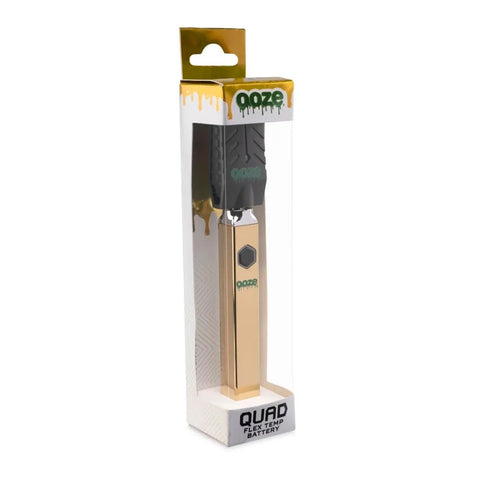 Ooze Quad 510 Thread 500 mAh Square Vape Pen Battery - 12 Count Display - The Supply Joint