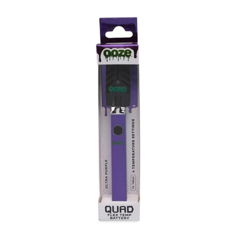 Ooze Quad 510 Thread 500 mAh Square Vape Pen Battery - 12 Count Display - The Supply Joint